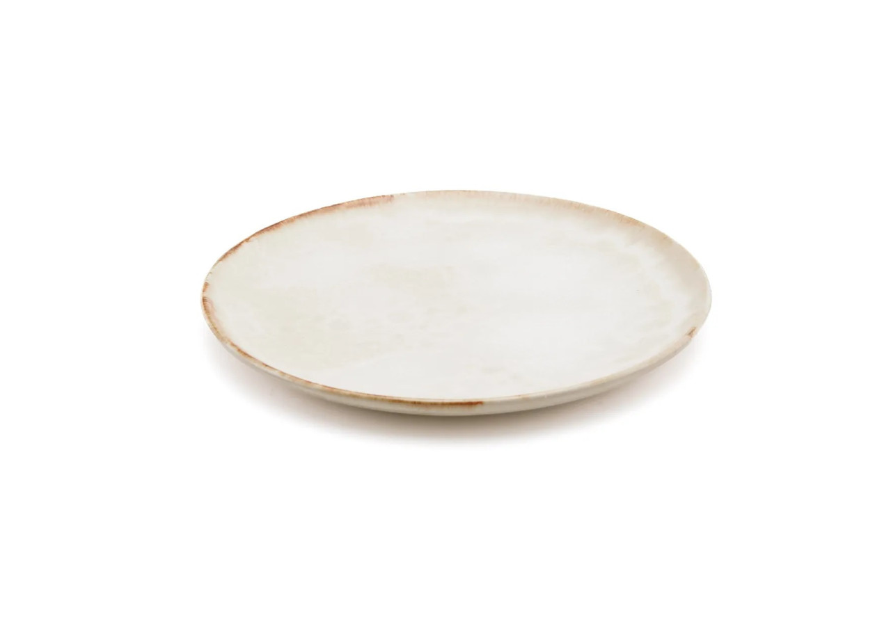 Assiette de Dîner Cascais - Lot de 4 - Élégance Artisanale - POCE050W-L-SET4 - Bazar Bizar