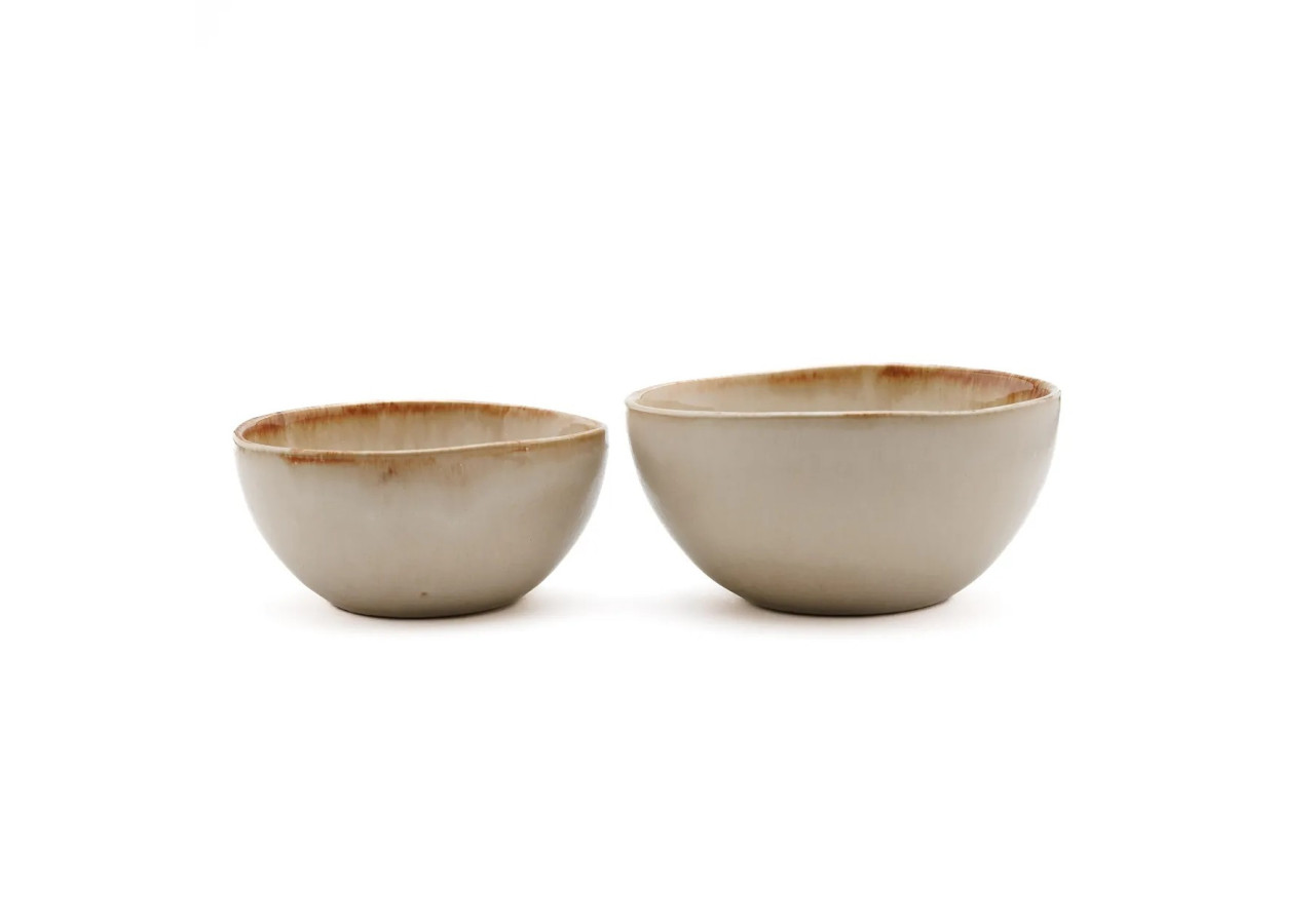 Bol CASCAIS - M - Set de 6 - Céramique portugaise raffinée - POCE056W-M-SET6 - Bazar Bizar