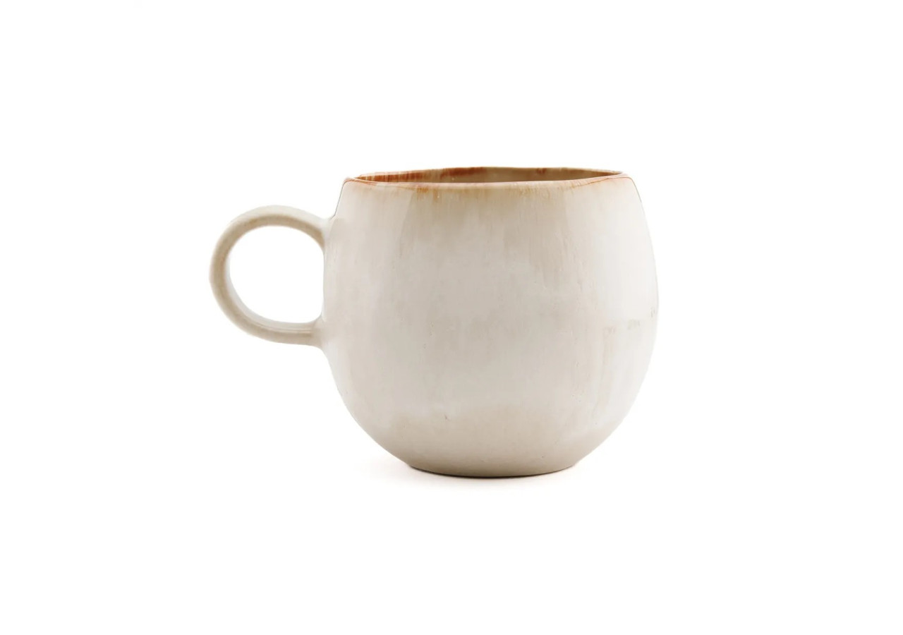 Mug CASCAIS - M - Set de 6 - Élégance en céramique portugaise - POCE053W-M-SET6 - Bazar Bizar