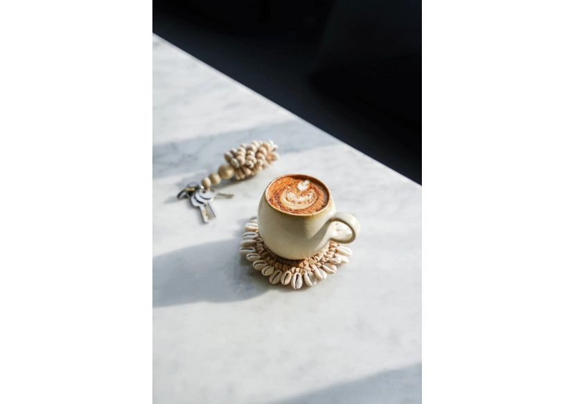 Mug CASCAIS - M - Set de 6 - Élégance en céramique portugaise - POCE053W-M-SET6 - Bazar Bizar