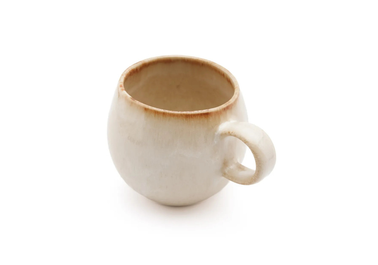 Mug CASCAIS - M - Set de 6 - Élégance en céramique portugaise - POCE053W-M-SET6 - Bazar Bizar