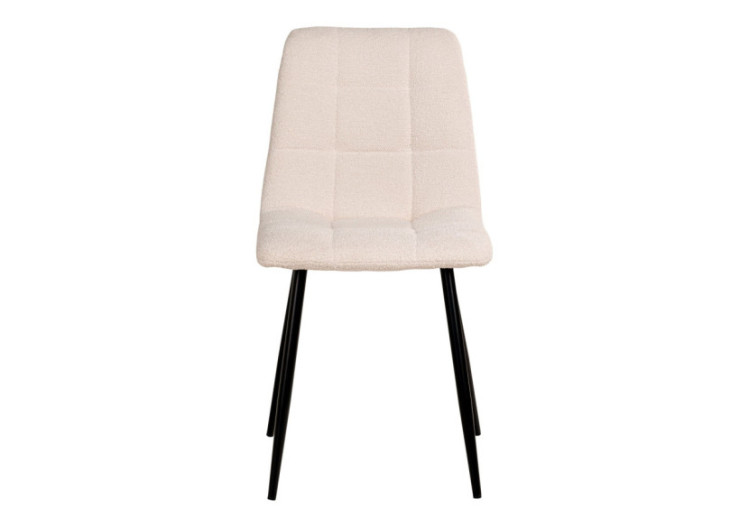 Chaise de Salle à Manger Middelfart - Boucle blanche avec pieds noirs - 1001197 - House Nordic 2