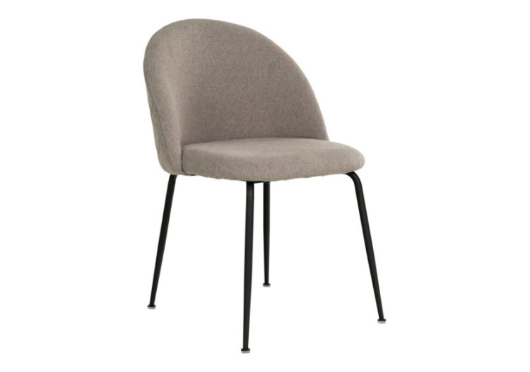 Chaise de Salle à Manger Geneve - Pierre avec pieds noirs - 1001259 - House Nordic