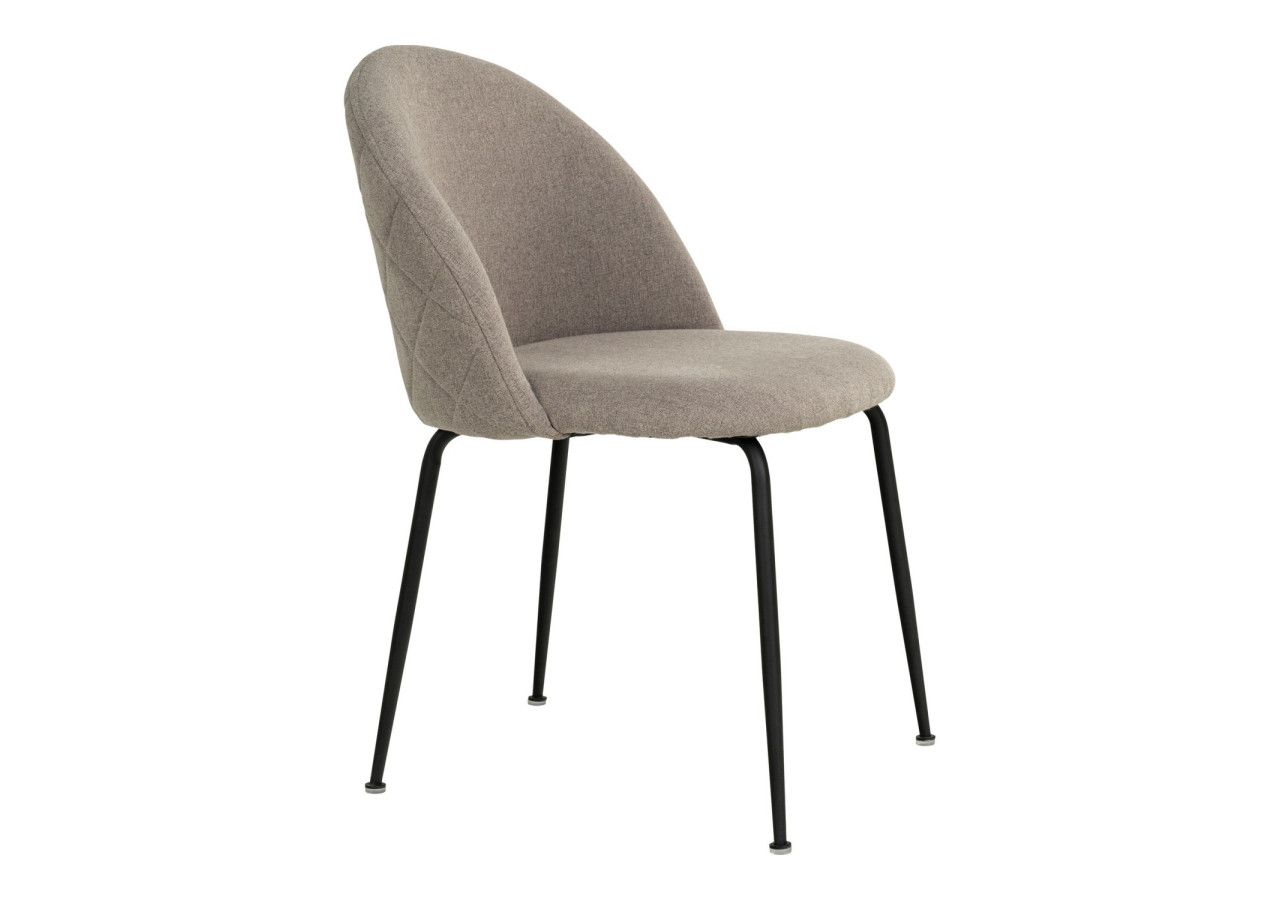 Chaise de Salle à Manger Geneve - Pierre avec pieds noirs - 1001259 - House Nordic