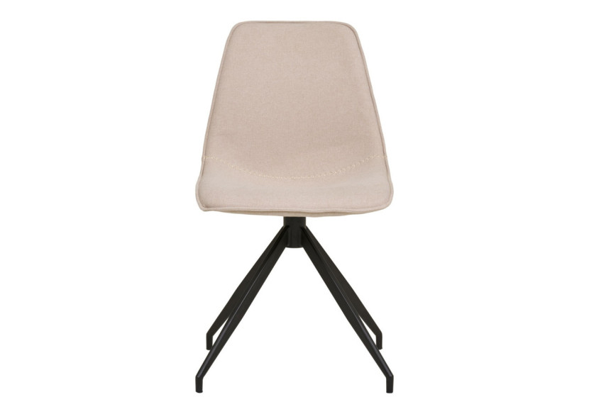 Chaise de Salle à Manger Monaco - Boucle sand avec pieds noirs - 1001285 - House Nordic Chaise de Salle à Manger Monaco - Boucle sand avec pieds noirs - 1001285 - House Nordic