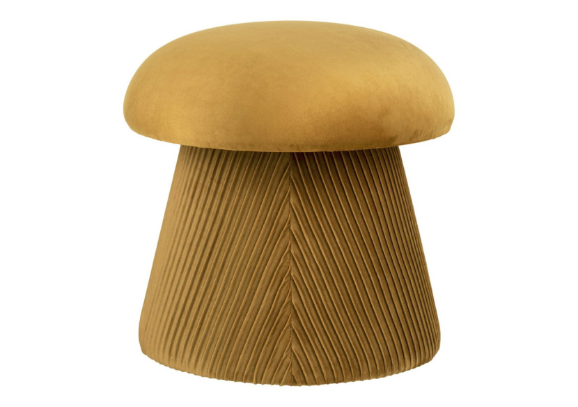 Pouf Hampton - Velours ocre 39x42 cm - 1501224 - House Nordic