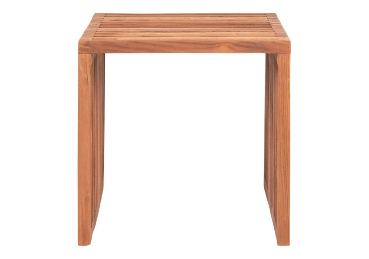 Table d'appoint Pego - Bois de teck naturel 40x40x40 cm - 2001060 - House Nordic 2