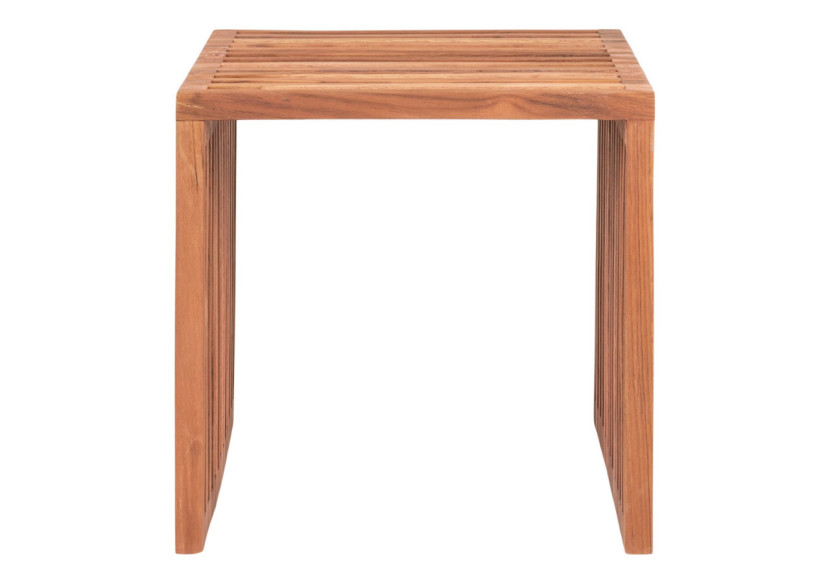 Table d'appoint Pego - Bois de teck naturel 40x40x40 cm - 2001060 - House Nordic