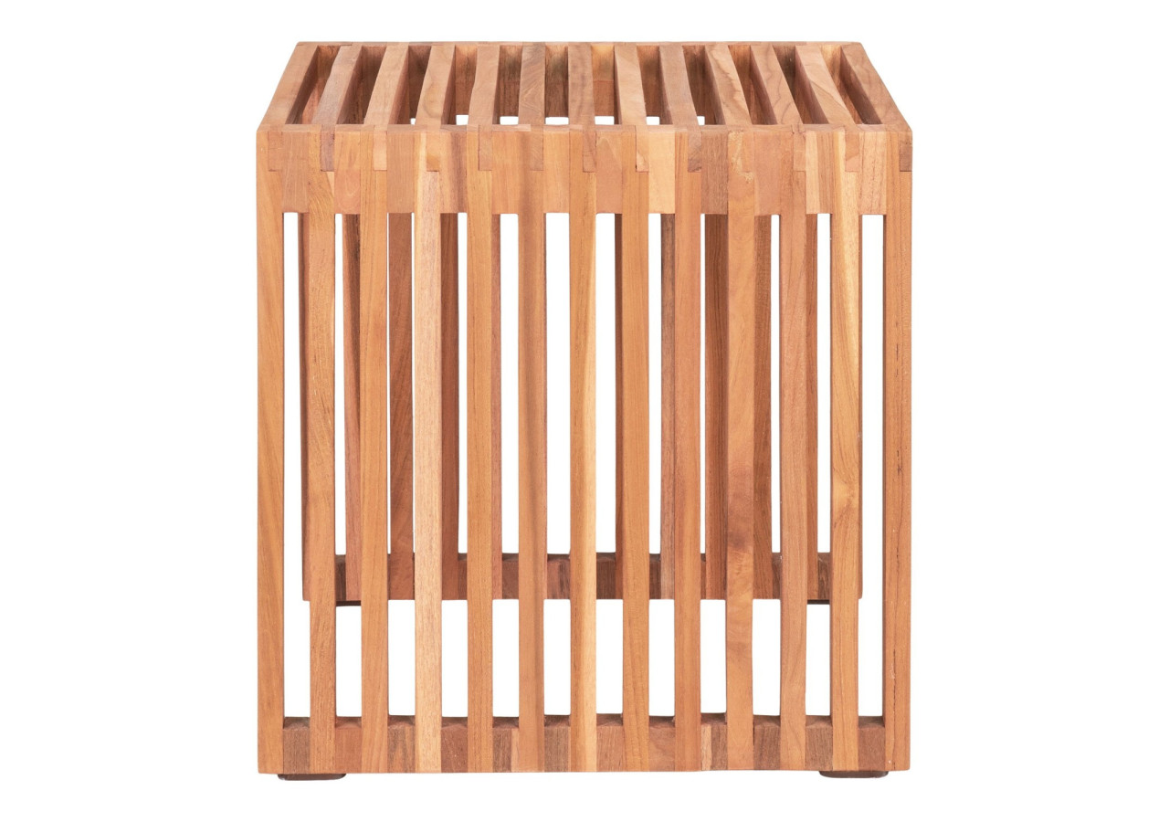 Table d'appoint Pego - Bois de teck naturel 40x40x40 cm - 2001060 - House Nordic