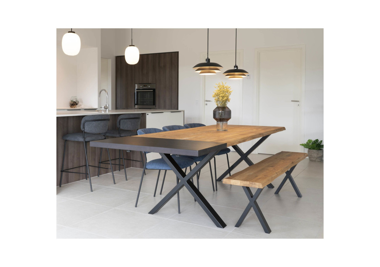 Plaques d'extension pour table Toulon/Montpellier/Bordeaux - Set de deux en chêne noir - 2201590 - House Nordic