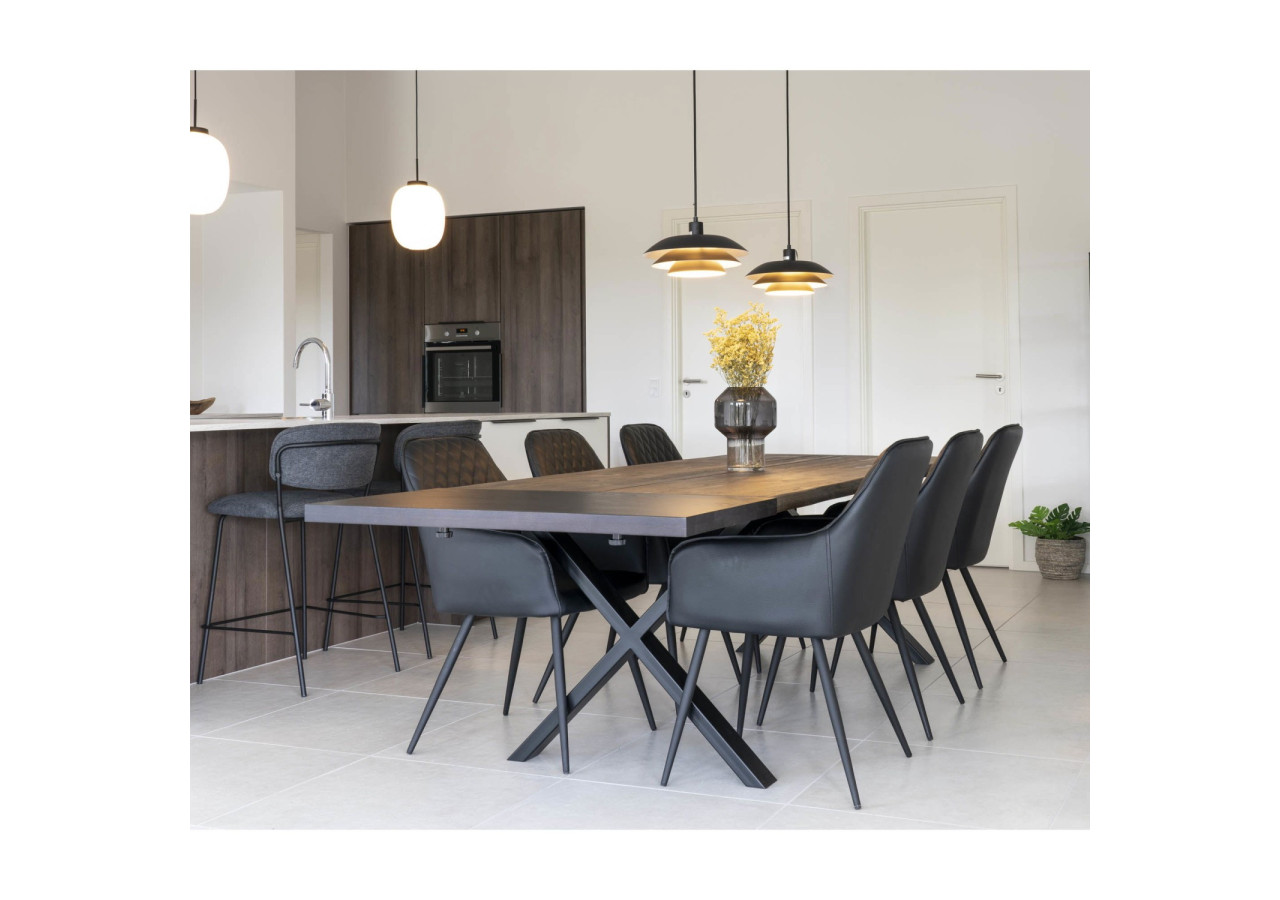 Plaques d'extension pour table Toulon/Montpellier/Bordeaux - Set de deux en chêne noir - 2201590 - House Nordic