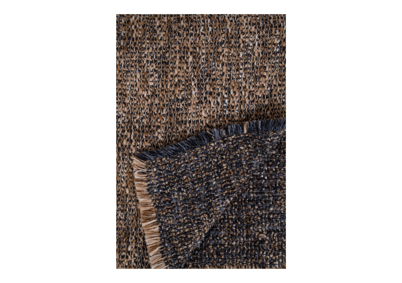 Plaid Ely - Plaid bleu/jaune, 130x170 cm - 3960911 - House Nordic