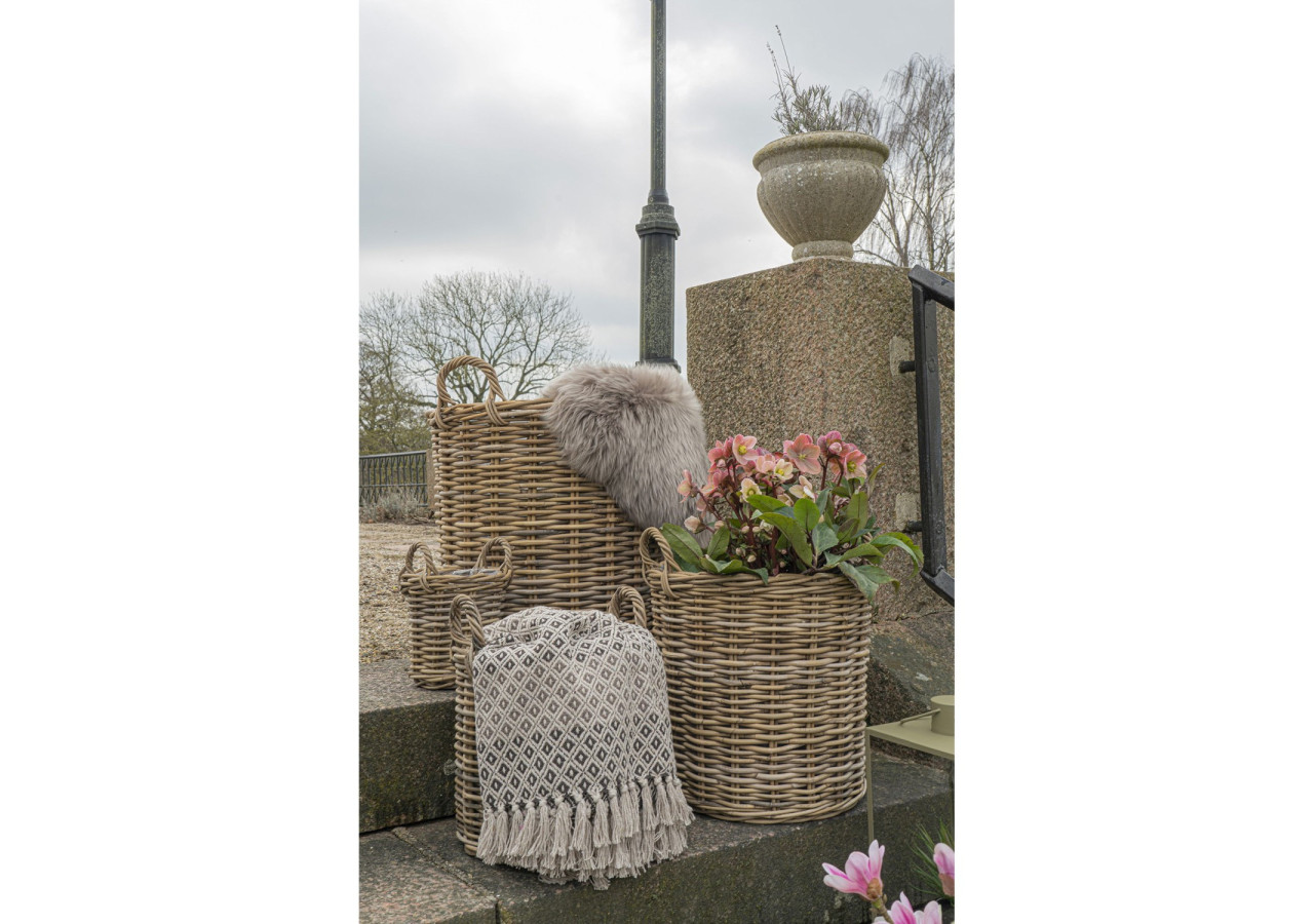 Plaid Alanya - Plaid marron/beige/blanc, 130x180 cm - 3960916 - House Nordic