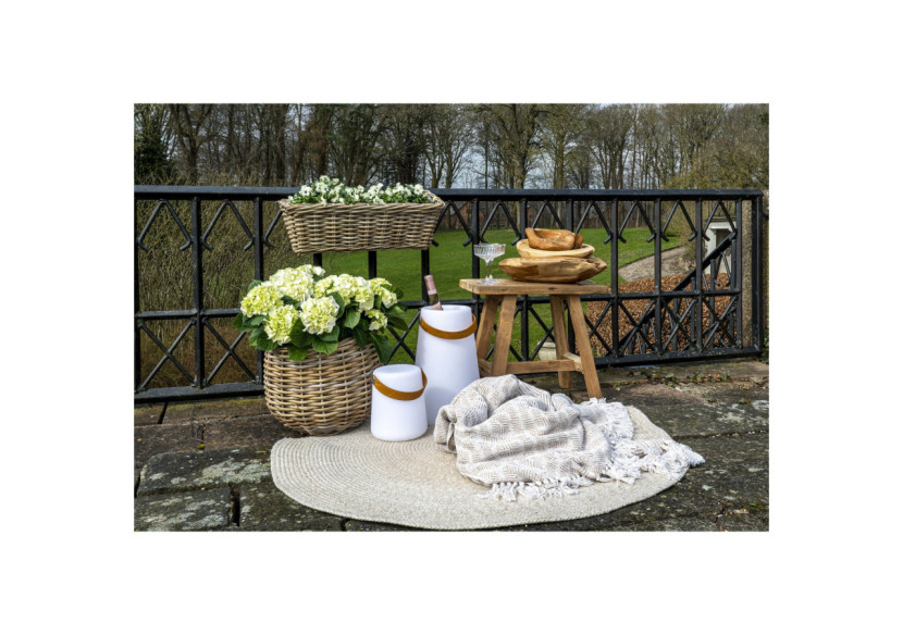 Plaid CORT - Coton ivoire/beige 130x160 cm - 3961009 - House Nordic