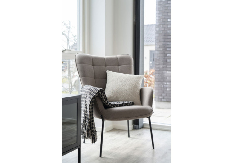 Coussin SAVANNAH - Boucle beige 45x45 cm - 3962088 - House Nordic 2