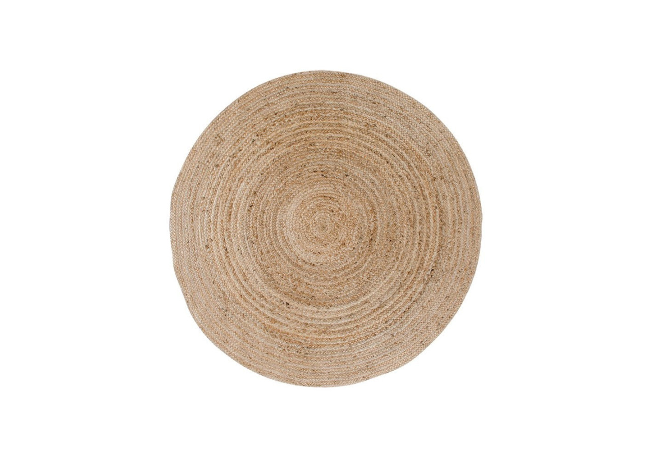 Tapis BOMBAY - Jute tressé nature 90 cm - 3981090 - House Nordic