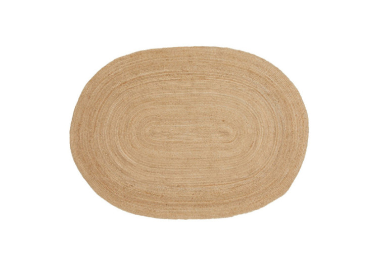 Tapis Bombay - Jute tressé naturel ovale 140x200 cm - 3981094 - House Nordic