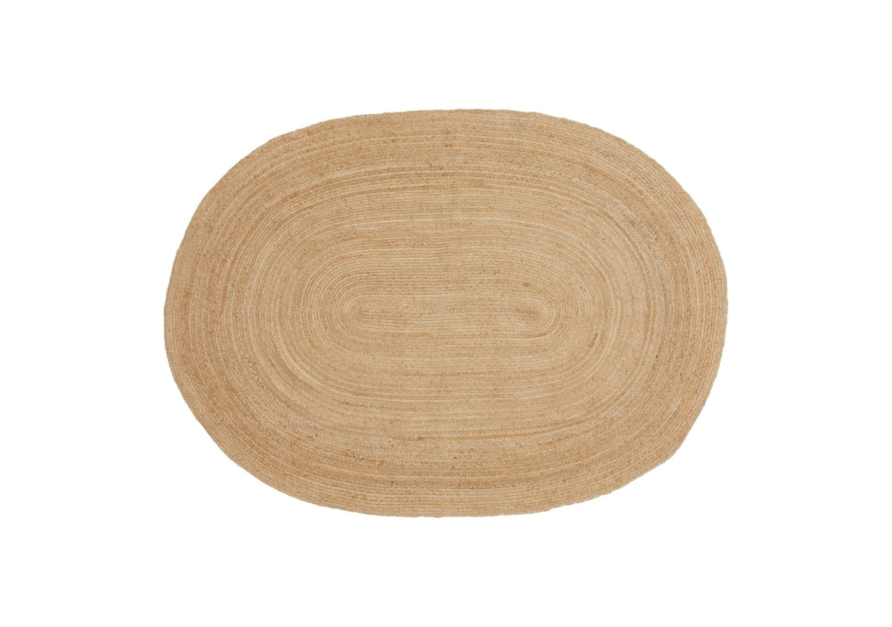 Tapis Bombay - Jute tressé naturel ovale 140x200 cm - 3981094 - House Nordic