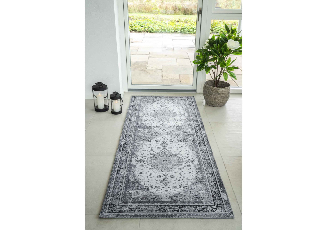 Couloir Runner Havana - Noir et blanc 80x200 cm - 3981265 - House Nordic