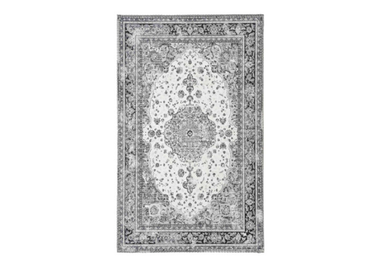 Tapis d'Entrée HAVANA - Noir et Blanc, 50x80 cm - 3981275 - House Nordic