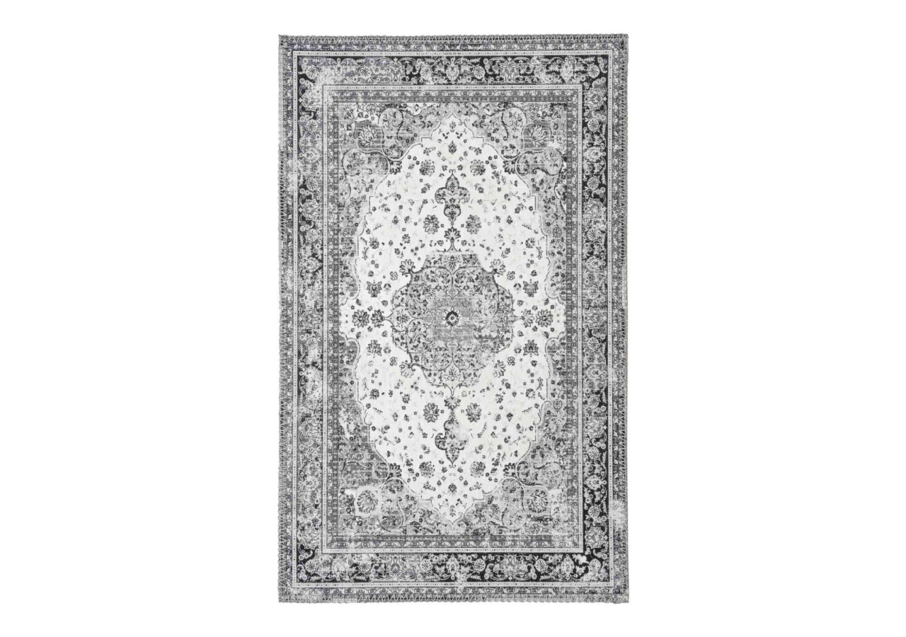 Tapis d'Entrée HAVANA - Noir et Blanc, 50x80 cm - 3981275 - House Nordic