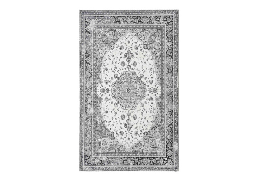 Tapis d'Entrée HAVANA - Noir et Blanc, 50x80 cm - 3981275 - House Nordic