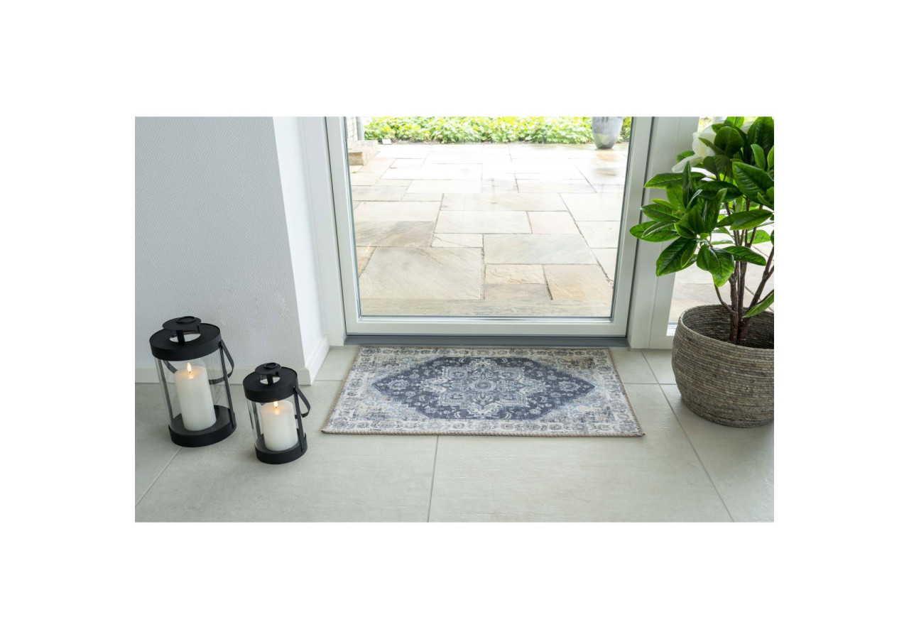 Tapis d'Entrée HAVANA - Bleu, 50x80 cm - 3981276 - House Nordic
