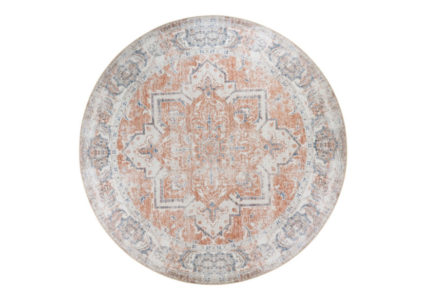 Tapis HAVANA - Orange et Bleu, 200 cm - 3981282 - House Nordic