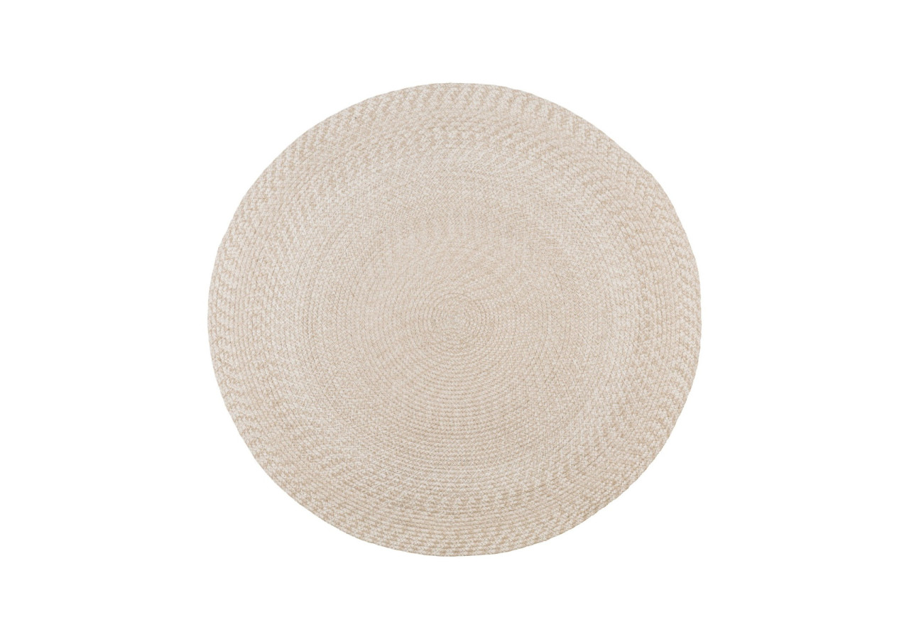 Tapis MENORCA - 100% Plastique Recyclé, Sable, 120 cm - 3981300 - House Nordic