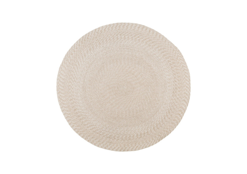 Tapis MENORCA - 100% Plastique Recyclé, Sable, 120 cm - 3981300 - House Nordic