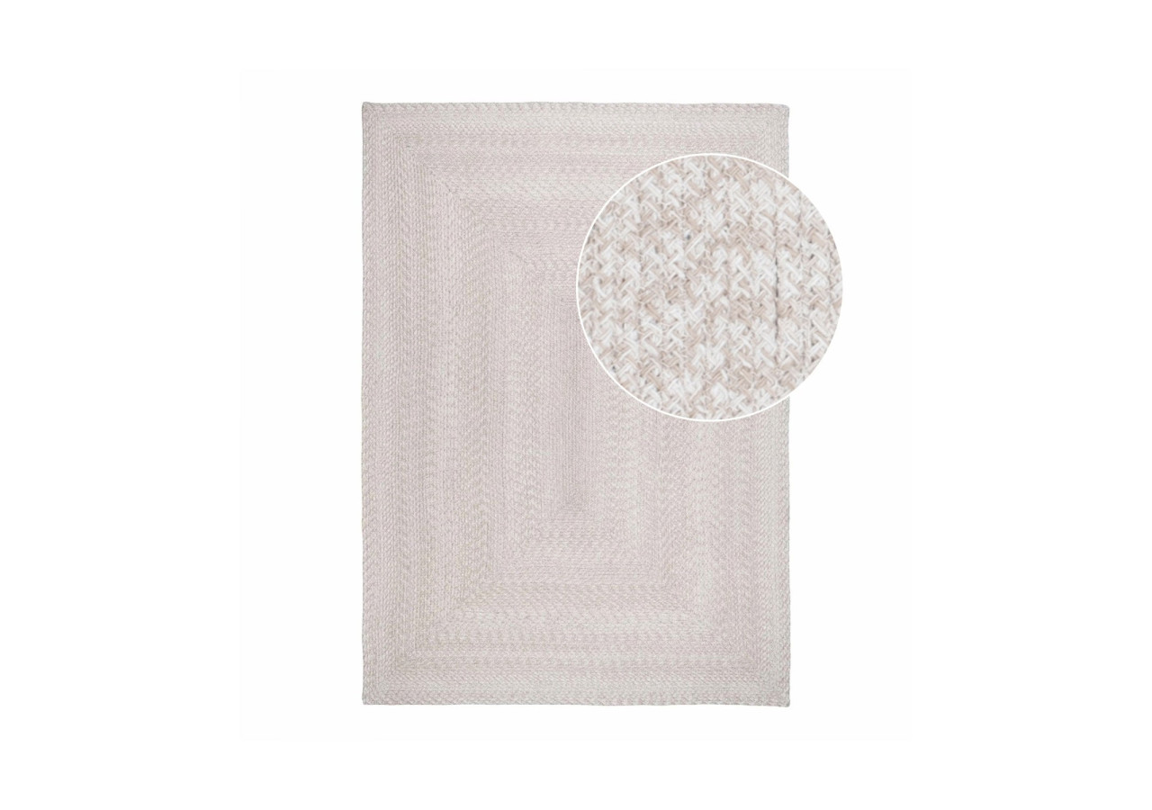 Tapis MENORCA - 100% Plastique Recyclé, Sable, 140x200 cm - 3981305 - House Nordic