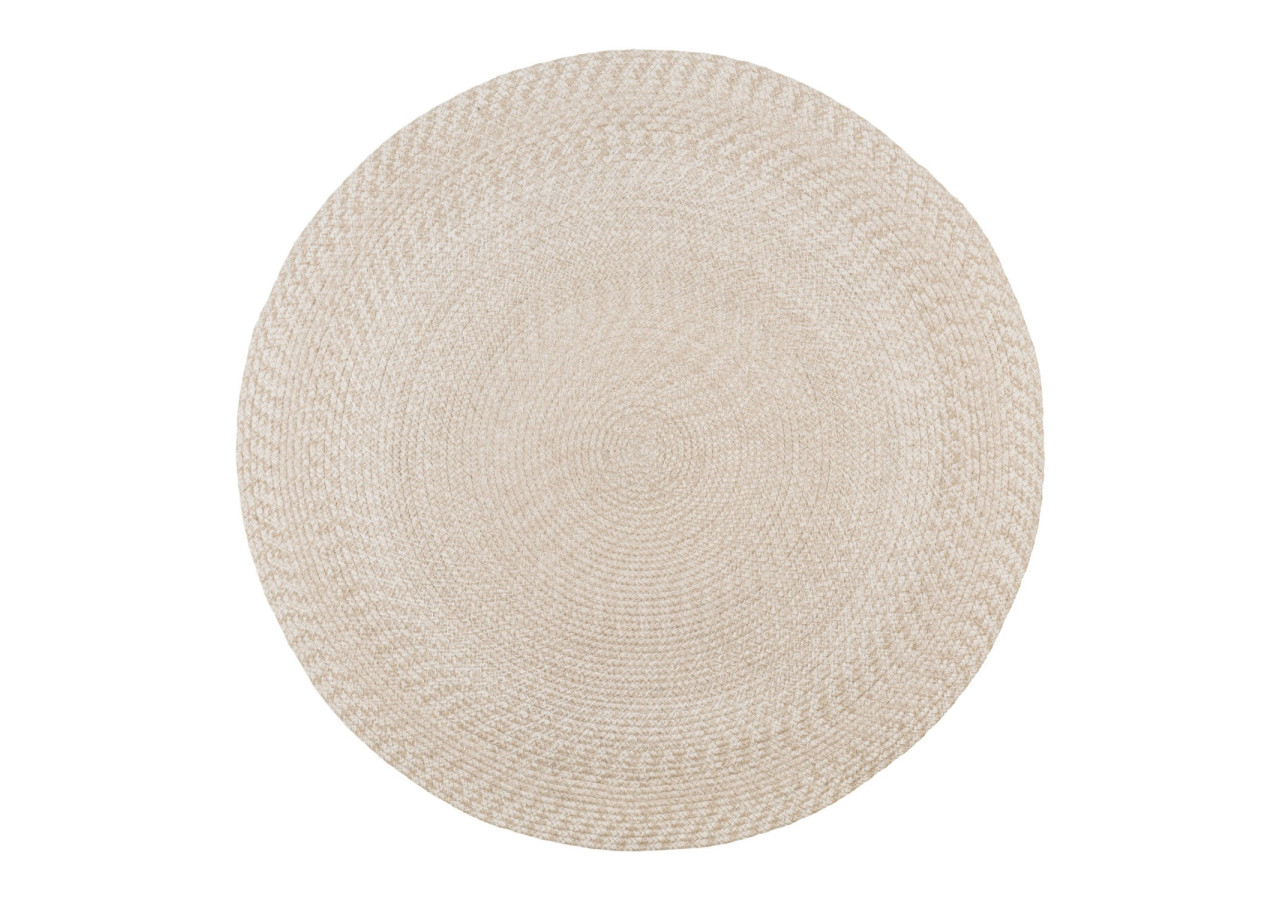 Tapis MENORCA - 100% Plastique Recyclé, Sable, 180 cm - 3981310 - House Nordic