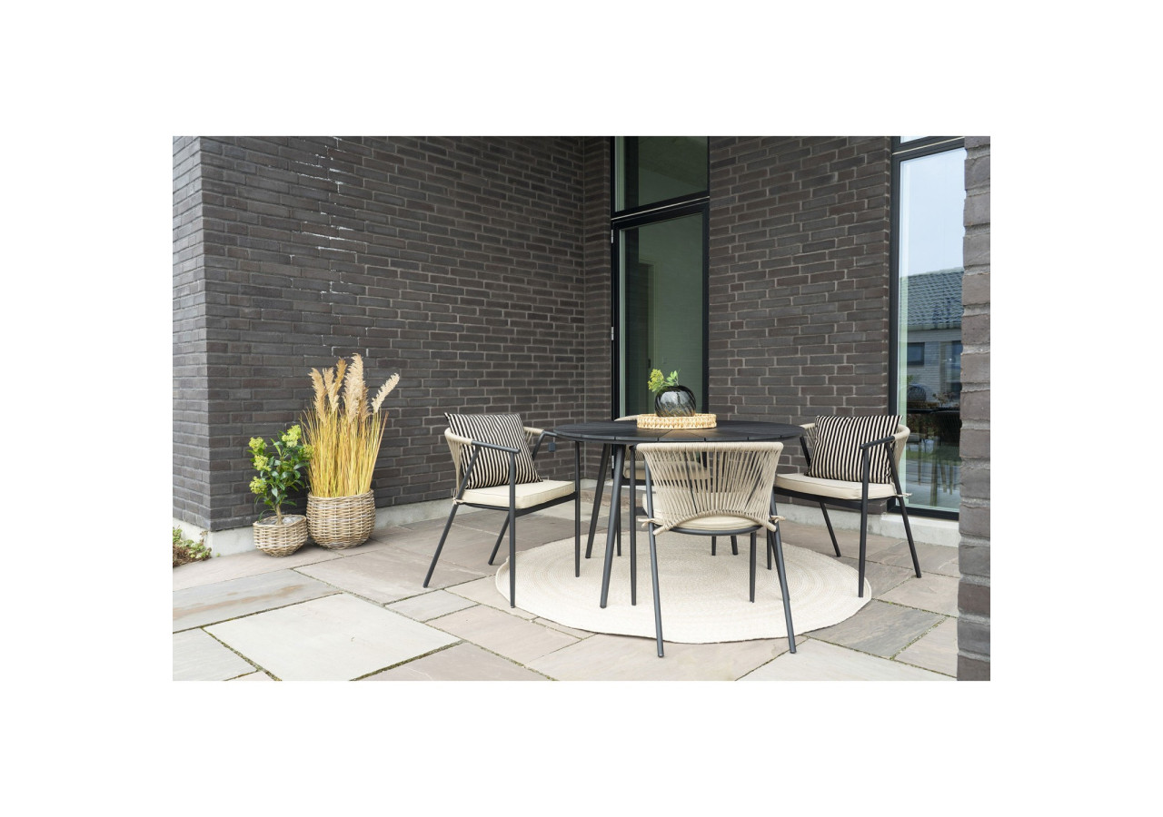 Tapis MENORCA - 100% Plastique Recyclé, Sable, 180 cm - 3981310 - House Nordic