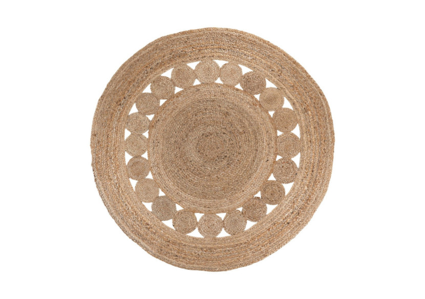 Tapis BOMBAY - Jute Tressé, Nature, 150 cm - 3981365 - House Nordic