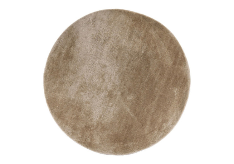 Tapis Miami - Rond couleur sable 160 cm - 3981416 - House Nordic