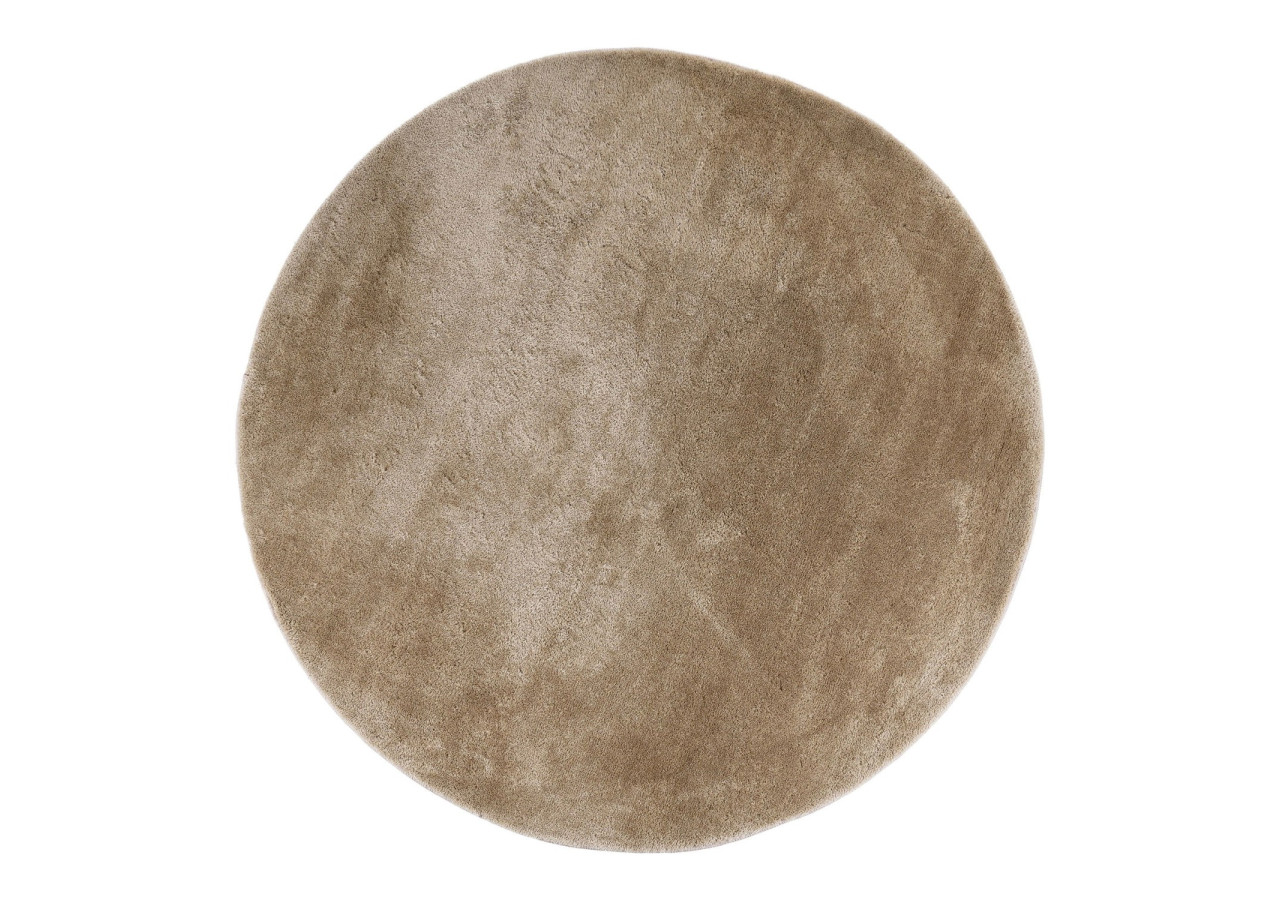 Tapis Miami - Rond couleur sable 160 cm - 3981416 - House Nordic