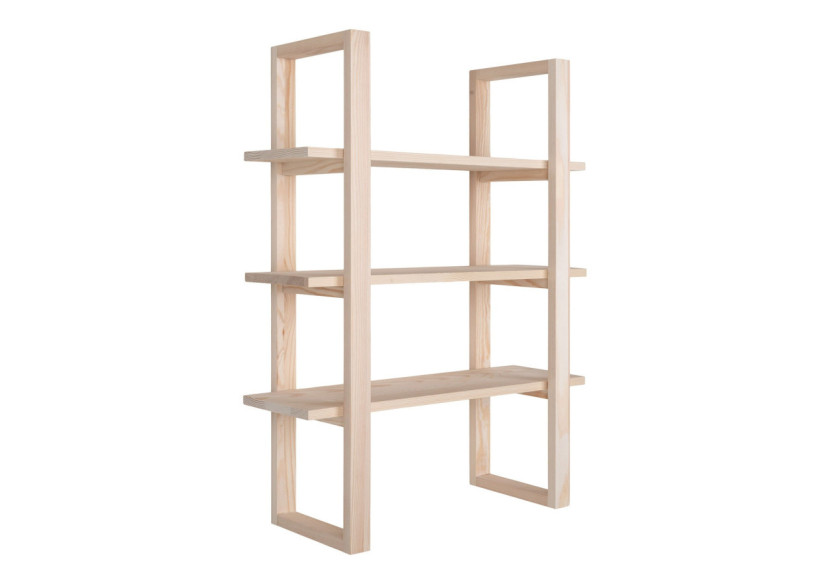 Étagère SANTIAGO - En bois de paulownia, naturel, 48 x 63 cm - 4291110 - House Nordic