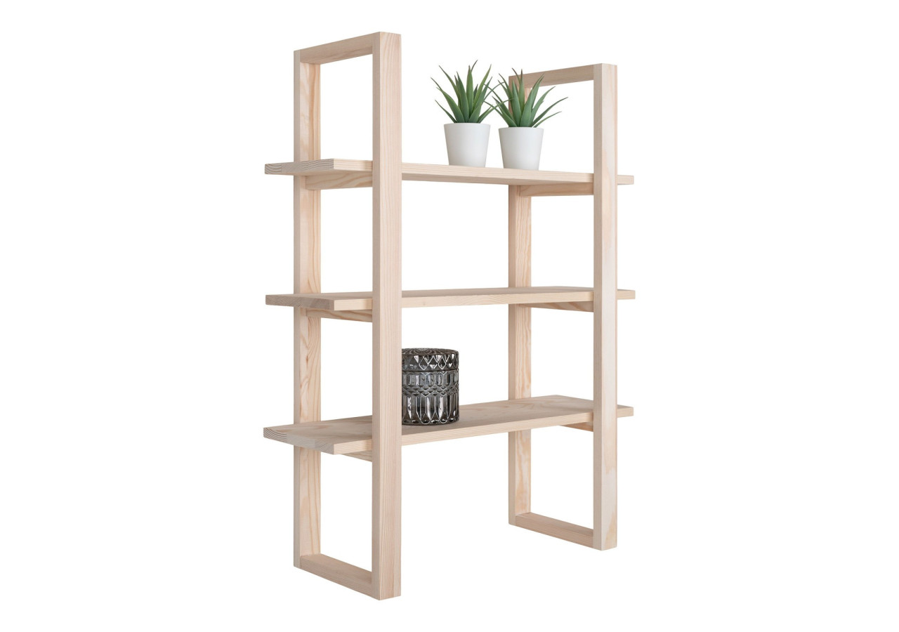 Étagère SANTIAGO - En bois de paulownia, naturel, 48 x 63 cm - 4291110 - House Nordic