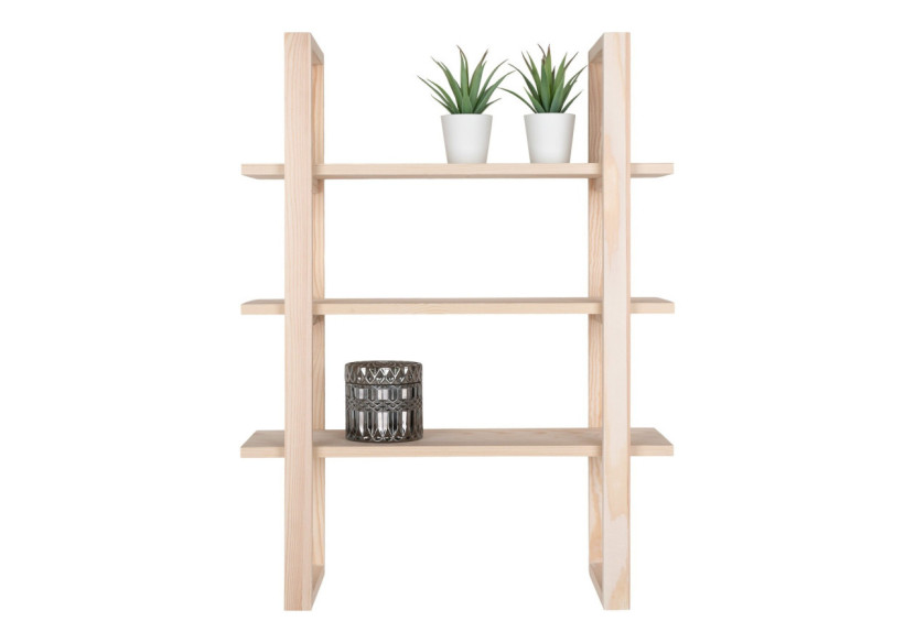 Étagère SANTIAGO - En bois de paulownia, naturel, 48 x 63 cm - 4291110 - House Nordic