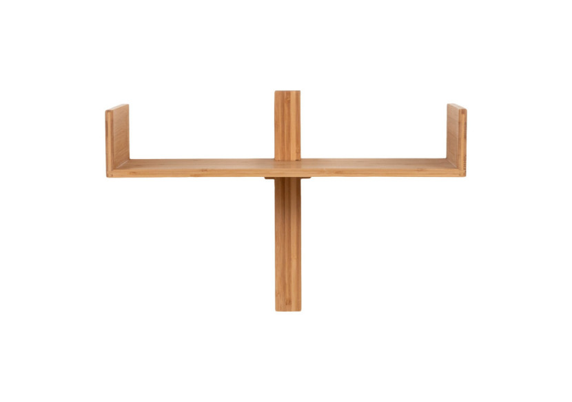 Étagère VILLA - Murale en bambou, naturelle, 50 x 36 cm - 4292241 - House Nordic