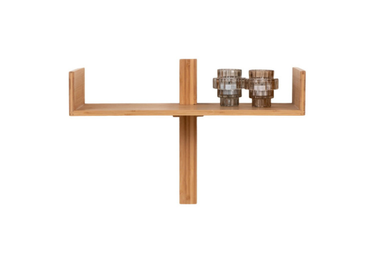Étagère VILLA - Murale en bambou, naturelle, 50 x 36 cm - 4292241 - House Nordic 2