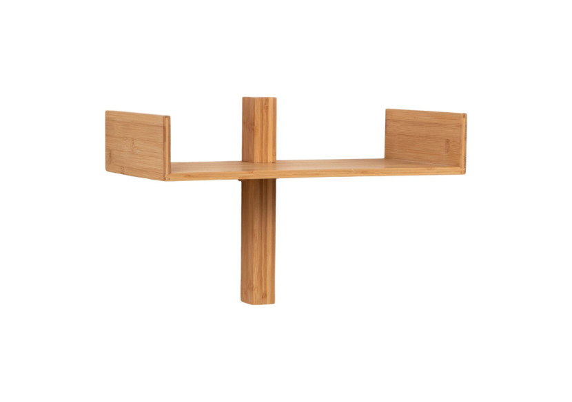 Étagère VILLA - Murale en bambou, naturelle, 50 x 36 cm - 4292241 - House Nordic