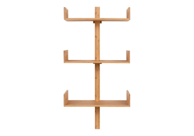 Étagère VILLA - Murale en bambou, naturelle, 50 x 102 cm - 4292242 - House Nordic