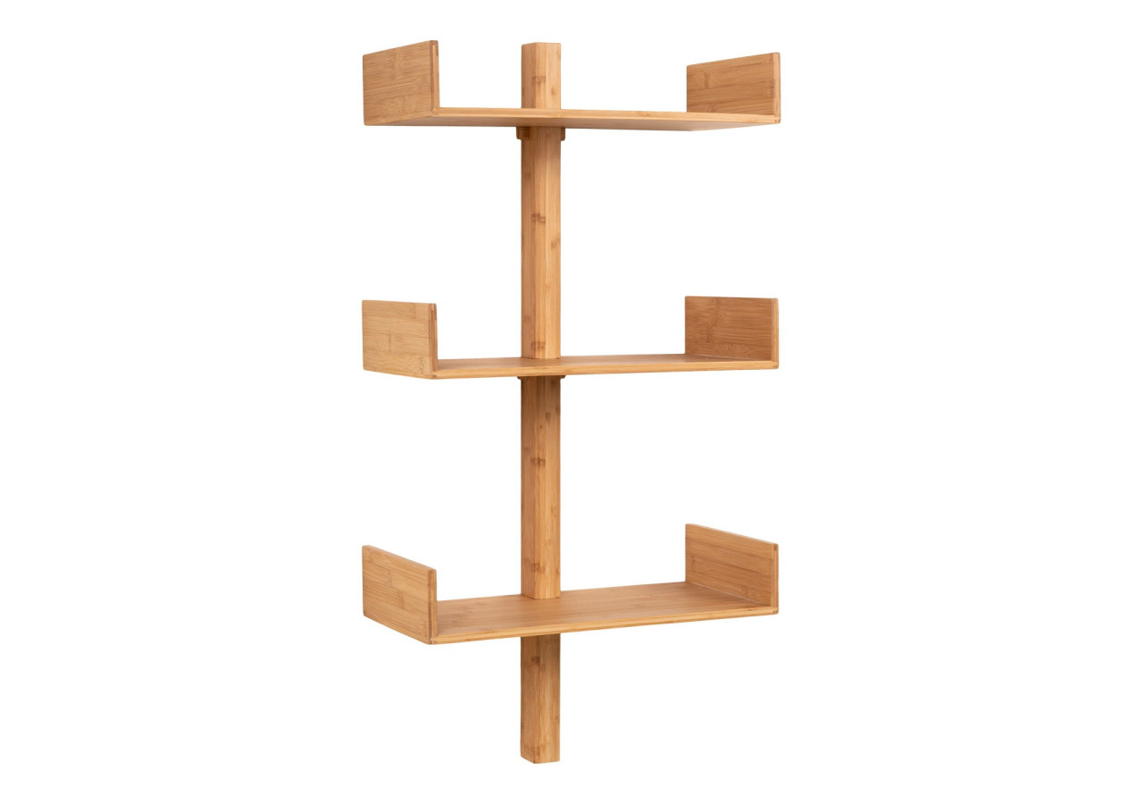 Étagère VILLA - Murale en bambou, naturelle, 50 x 102 cm - 4292242 - House Nordic