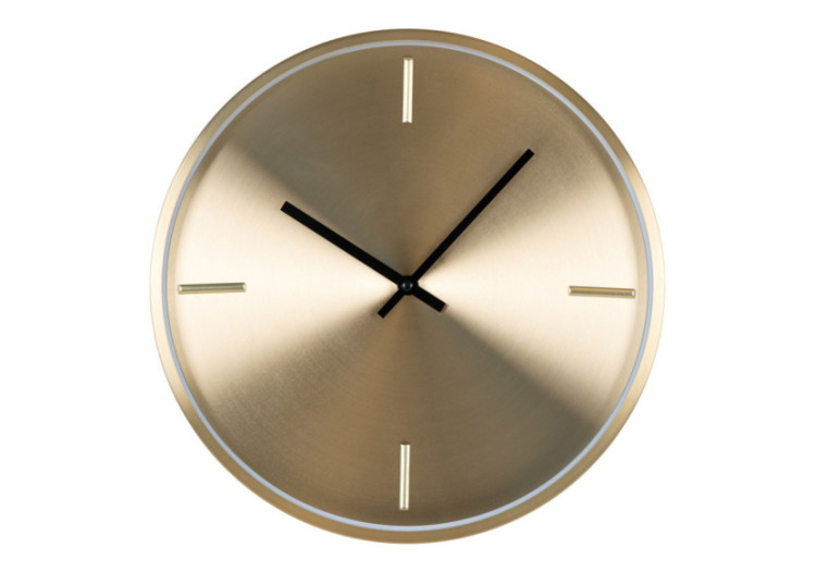 Horloge murale ISTANBUL - Aluminium doré, Ø 30 cm - 4361110 - House Nordic