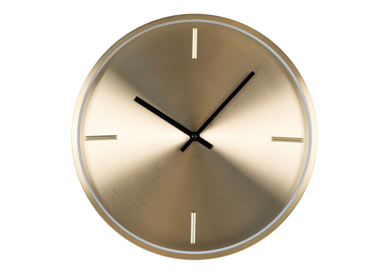Horloge murale ISTANBUL - Aluminium doré, Ø 30 cm - 4361110 - House Nordic