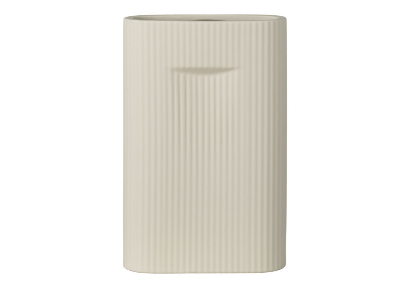 Vase en céramique - Gris 16,5x6,5x26 cm - 4441765 - House Nordic