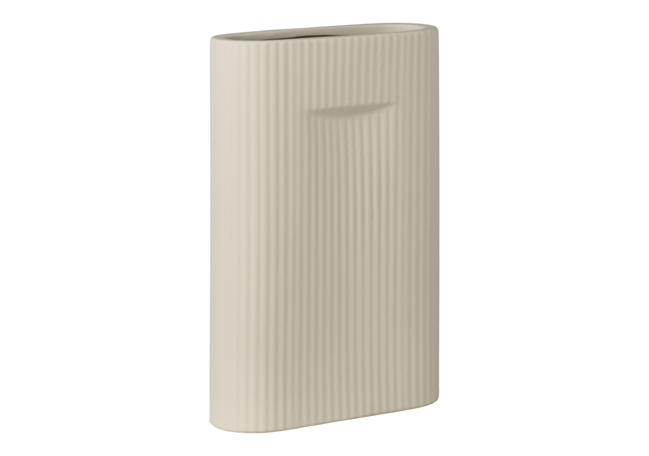 Vase en céramique - Gris 16,5x6,5x26 cm - 4441765 - House Nordic