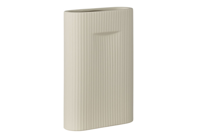 Vase en céramique - Gris 16,5x6,5x26 cm - 4441765 - House Nordic
