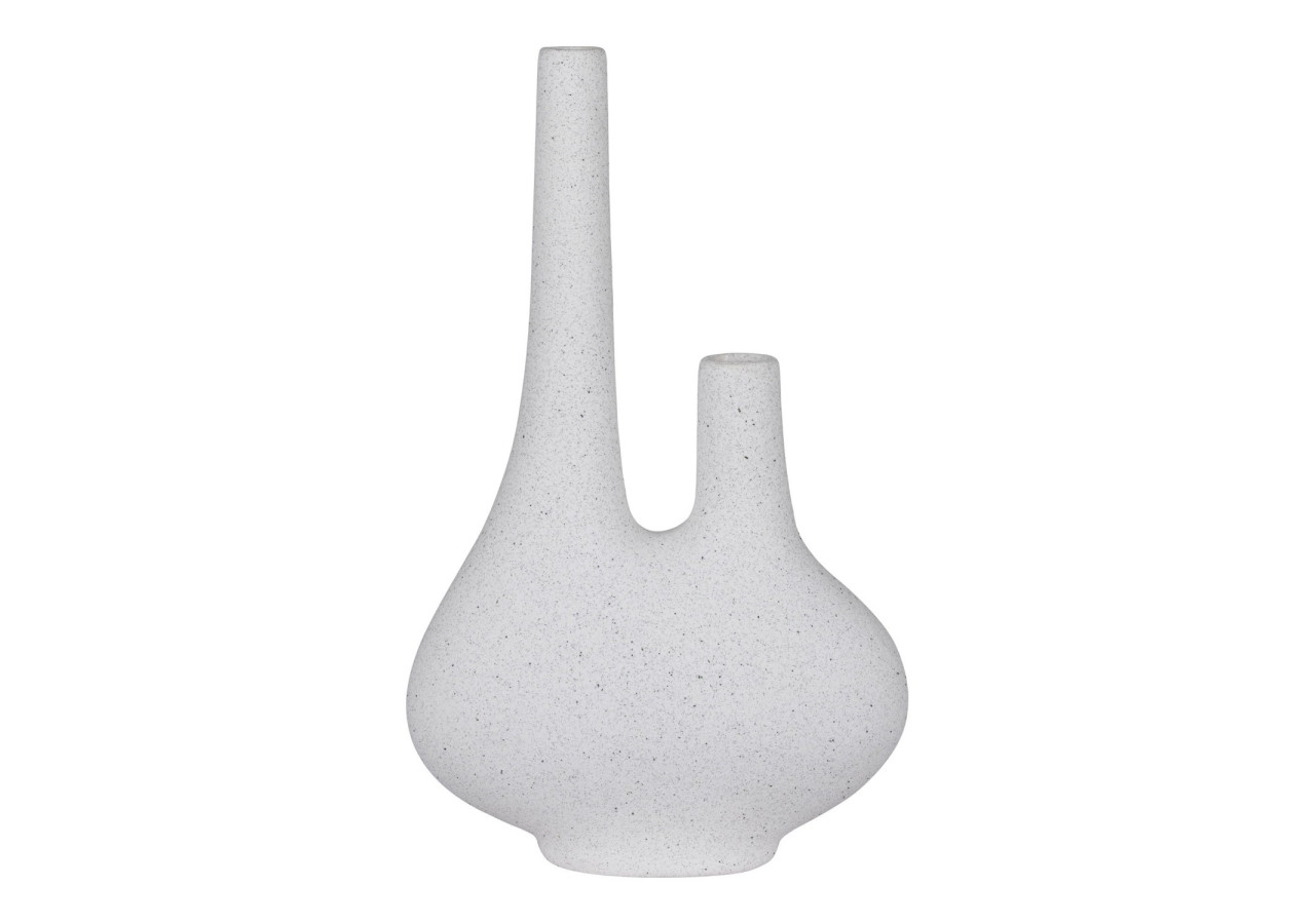 Vase en céramique - Blanc 23x11,5x37 cm - 4441772 - House Nordic